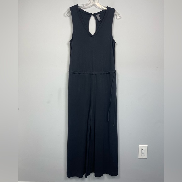 Sweaty Betty Cruise Jumpsuit Wide Leg Pants in Black Minimalist Loungewear S - Picture 8 of 16